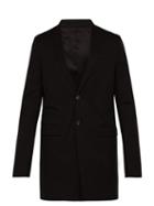 Matchesfashion.com Rick Owens - Longline Single Breasted Cotton Blend Blazer - Mens - Black