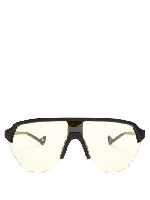 Matchesfashion.com District Vision - Nagata D Frame Performance Sunglasses - Mens - Black Multi