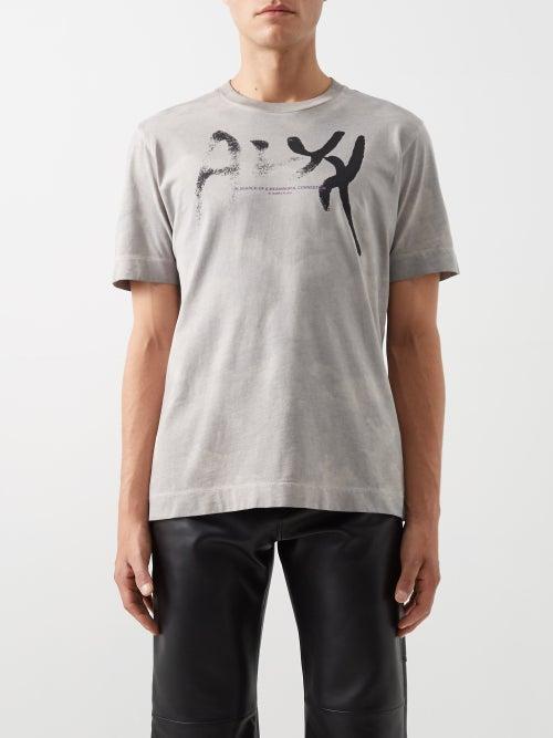 1017 Alyx 9sm - Meaningful Connection Cotton T-shirt - Mens - Grey