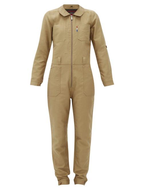 Matchesfashion.com Lafont - Funtaine Cotton Canvas Jumpsuit - Womens - Beige