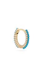 Matchesfashion.com Maria Tash - Diamond, Turquoise & 18kt Gold Earring - Womens - Blue