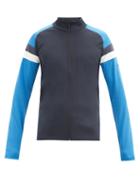 Matchesfashion.com Capranea - Marv Panelled Jersey Mid-layer Top - Mens - Black Blue
