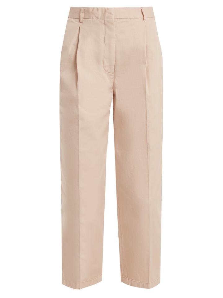 Acne Studios Tabea Cropped Cotton Trousers