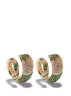 Ladies Jewellery Bottega Veneta - Crystal & 18kt Gold-plated Hoop Earrings - Womens - Crystal