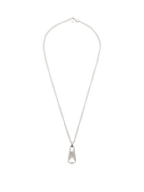 Matchesfashion.com Paul Smith - Zip-pendant Silver Necklace - Mens - Silver