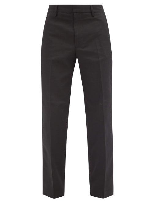Matchesfashion.com Acne Studios - Ayon Cotton-blend Twill Trousers - Mens - Black