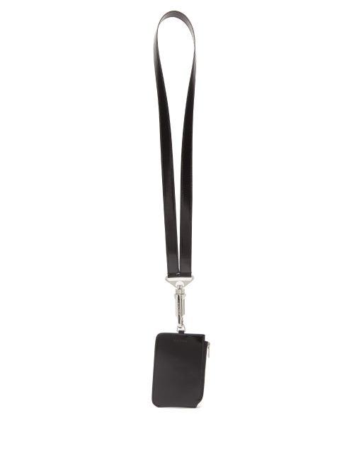 Matchesfashion.com Acne Studios - Debossed-logo Leather Cross-body Pouch - Mens - Black