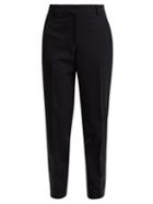 Matchesfashion.com Calvin Klein 205w39nyc - Wall Street Tapered Gabardine Trousers - Womens - Navy Multi