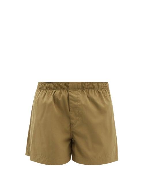 Wardrobe.nyc Wardrobe. Nyc - Release 07 Cotton-poplin Shorts - Womens - Khaki