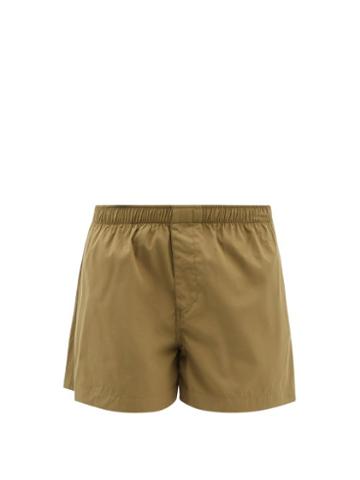 Wardrobe.nyc Wardrobe. Nyc - Release 07 Cotton-poplin Shorts - Womens - Khaki