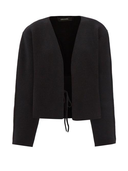Lisa Yang - Bennett Cashmere Punto-milano Cardigan - Womens - Black