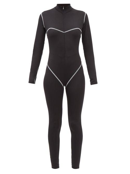 Cordova - Dolomite Flatlock-stitched Soft-shell Ski Suit - Womens - Black