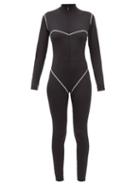 Cordova - Dolomite Flatlock-stitched Soft-shell Ski Suit - Womens - Black