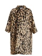 Balenciaga Leopard-print Faux-fur Coat