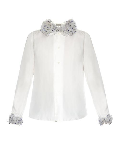 Jupe By Jackie Buskila Ruffled-detail Silk Blouse