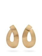 Matchesfashion.com Fay Andrada - Taka Curved Brass Earrings - Womens - Gold