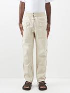 Isabel Marant - Tilseno Elasticated-waist Cotton Trousers - Mens - Cream
