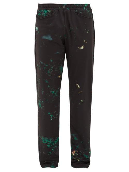 Matchesfashion.com Cottweiler - Cruise Abstract Print Technical Trousers - Mens - Black Green