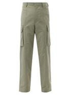 Matchesfashion.com Stella Mccartney - High-rise Twill Cargo Trousers - Womens - Light Grey