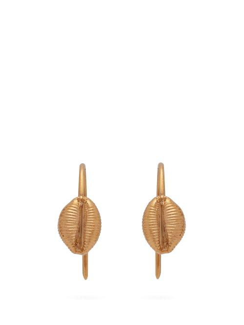 Matchesfashion.com Isabel Marant - Shell Earrings - Womens - Gold