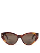 Fendi - Fendi First Tortoiseshell-acetate Sunglasses - Womens - Light Brown