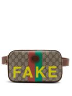 Matchesfashion.com Gucci - Fake-print Gg Supreme Belt Bag - Mens - Brown Multi