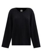 Totme - Cable-knit Cashmere Sweater - Womens - Black