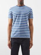 Sunspel - Striped Cotton-jersey T-shirt - Mens - Blue White