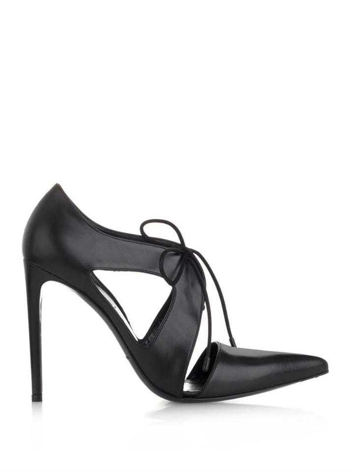 Balenciaga Lace-up Leather Pumps