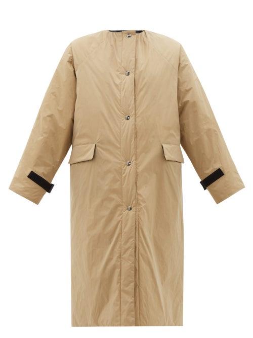 Matchesfashion.com Kassl Editions - Padded Coated-taffeta Coat - Womens - Camel