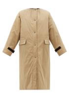 Matchesfashion.com Kassl Editions - Padded Coated-taffeta Coat - Womens - Camel