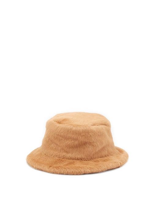 Matchesfashion.com Ruslan Baginskiy - Faux-fur Bucket Hat - Womens - Beige