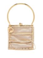 Matchesfashion.com Rosantica - Tris Caged Crystal-embellished Bag - Womens - Red Multi