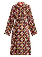 Gucci Crepe G-logo Print Coat