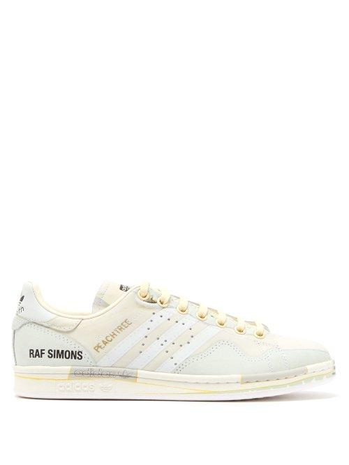 Matchesfashion.com Raf Simons X Adidas - Rs Peachtree Stan Smith Leather Trainers - Mens - White Multi