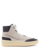 Matchesfashion.com Fear Of God - Exaggerated Sole Suede Hiking Boots - Mens - Grey Multi