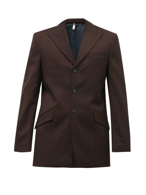 Matchesfashion.com Sunflower - Jet Single-breasted Sateen Blazer - Mens - Brown