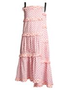 Loewe Tiered Checkerboard-print Dress