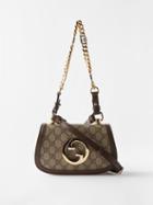 Gucci - Blondie Small Gg-canvas Shoulder Bag - Womens - Beige