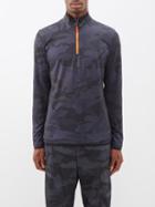 Sportalm - Camouflage-print Thermal Base-layer Top - Mens - Grey
