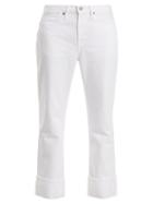 Matchesfashion.com Frame - Le Oversized Straight Leg Jeans - Womens - White