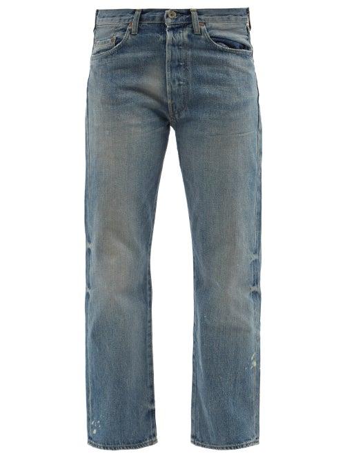Chimala - Vintage-wash Straight-leg Cropped Jeans - Womens - Light Denim