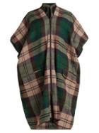 Matchesfashion.com Vivienne Westwood - Checked Tweed Coat - Womens - Green
