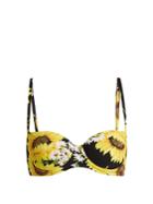 Dolce & Gabbana Sunflower-print Balconette Bikini Top