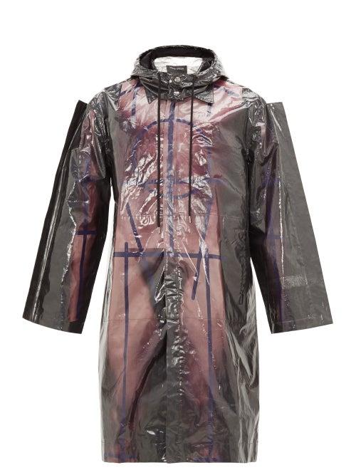 Matchesfashion.com Craig Green - Body-print Bonded-cotton Parka - Mens - Purple