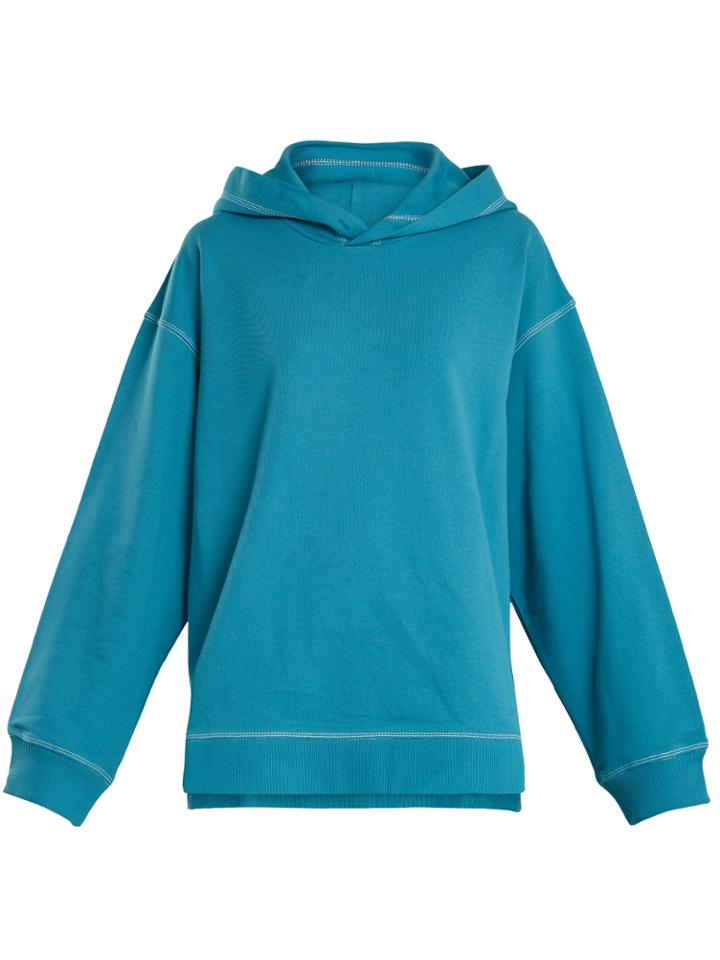 Mm6 Maison Margiela Hooded Dropped-shoulder Cotton Sweatshirt