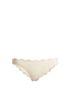 Matchesfashion.com Marysia - Antibes Scallop Edge Bikini Briefs - Womens - Cream