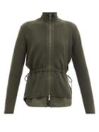 Matchesfashion.com Moncler - Zip-through Virgin-wool Cardigan - Womens - Khaki
