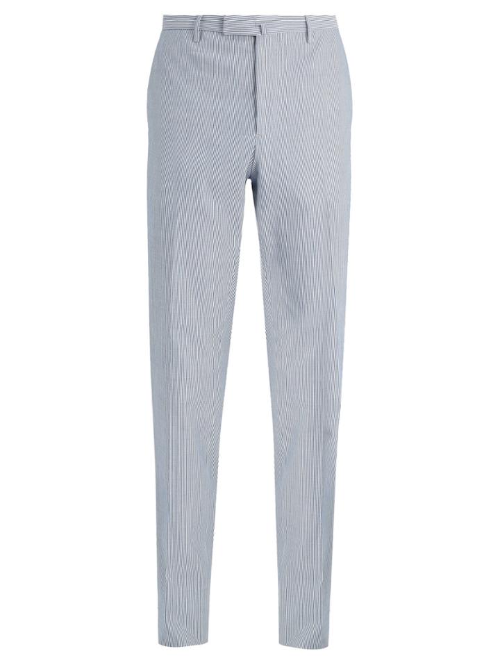 Boglioli Striped Seersucker Trousers