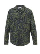 Matchesfashion.com Desmond & Dempsey - Zocolo Foliage Print Cotton Pyjama Top - Mens - Green